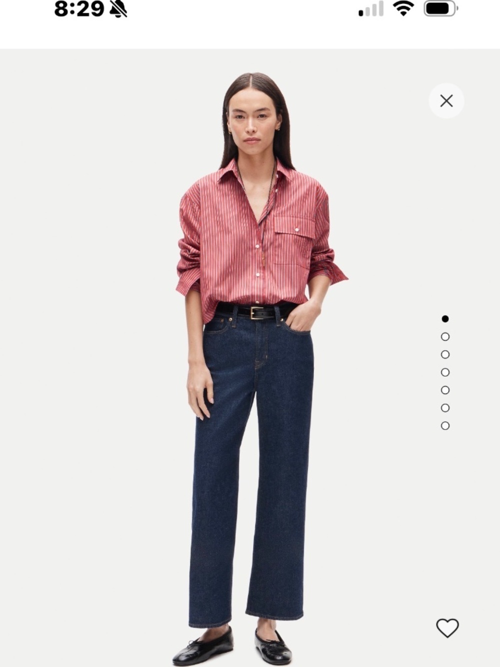 JCREW slim wide leg-Rinse wash